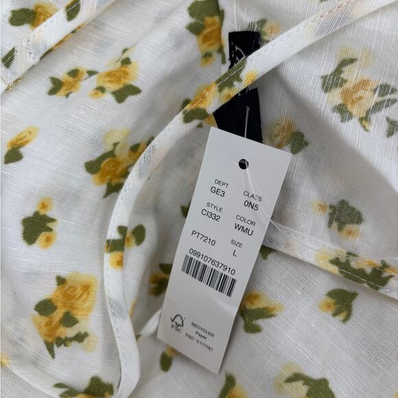 J.Crew Linen-cotton blend tie-back midi dress - Picture 6 of 8